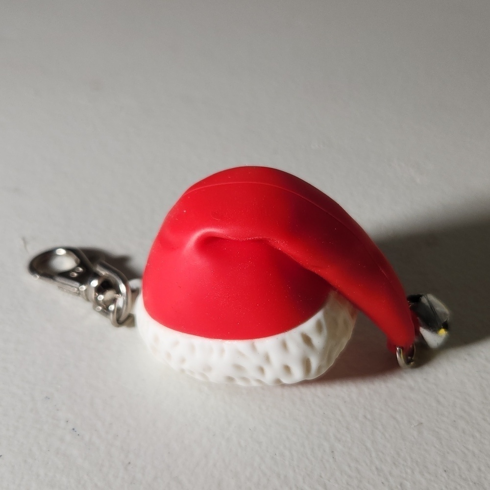 Bath & Body Works Santa hand sanitizer keychain